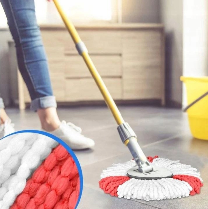 12x WKŁAD DO MOPA OBROTOWEGO VILEDA OKRĄGŁY KOŃCÓWKA MIKROFIBRA EASY