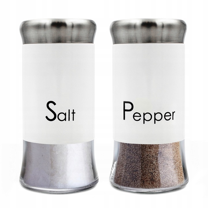 SOLNICZKA I PIEPRZNICZKA ZESTAW 2x150ml POJEMNIK NA SÓL PIEPRZ KOMPLET