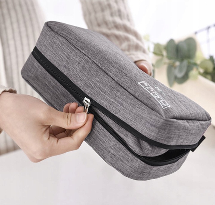 Kosmetyczka Podróżna Damska Męska Organizer Wisząca Pojemna z Haczykiem L