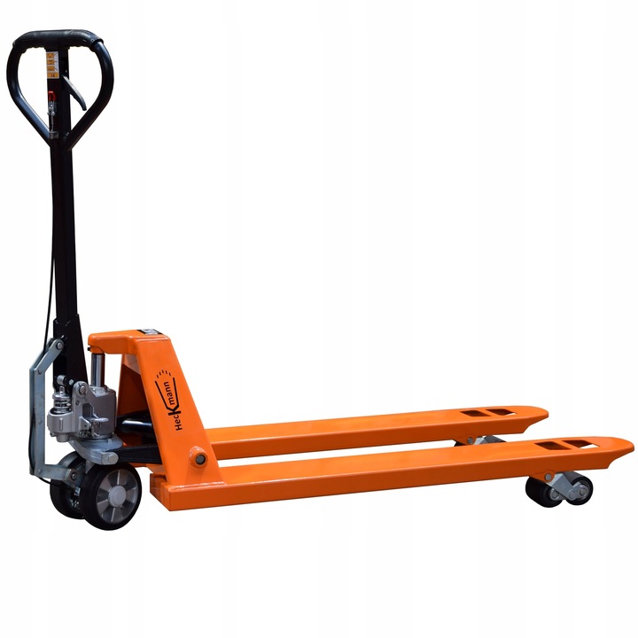 POLSKI PALECIAK ZE WSPOMAGANIEM I HAMULCEM 120x55cm 2.5t WÓZEK PALETOWY