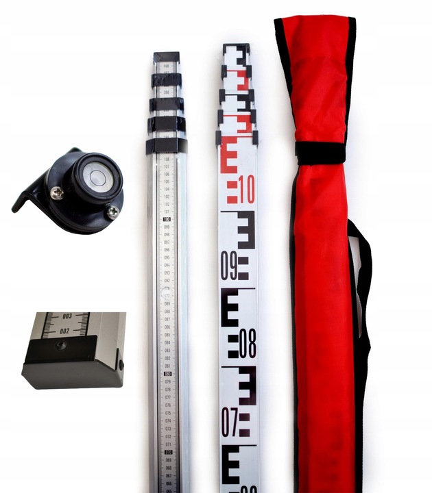 Statyw pod niwelator + łata teleskopowa 5m do niwelacji