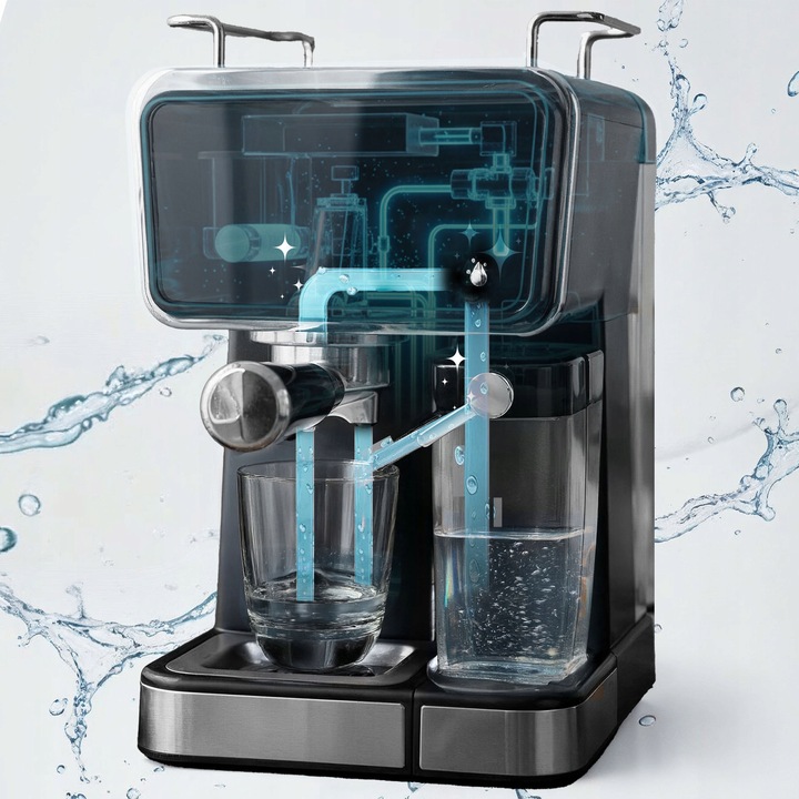 Ekspres do kawy ciśnieniowy kolbowy spieniacz pojemnik 20 bar 1350W