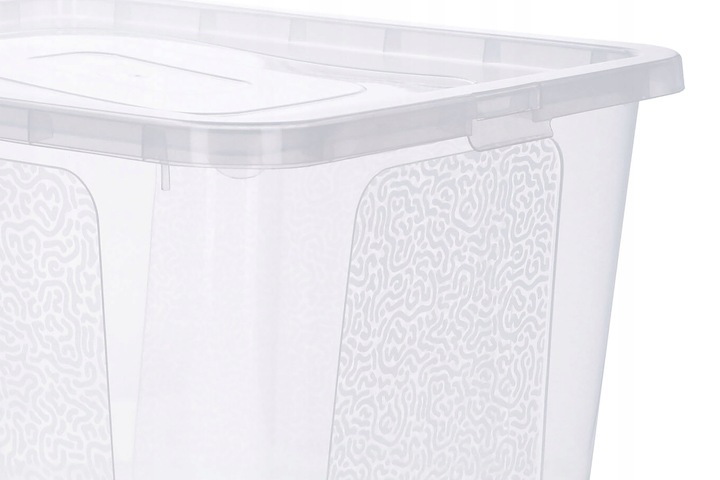 Pojemnik 30 l przezroczysty z pokrywą BPA free do przechowywania