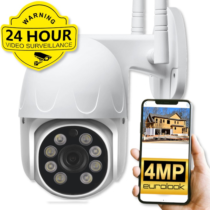 Kamera Zewnętrzna Obrotowa WiFi 4 x ZOOM Śledzenie
