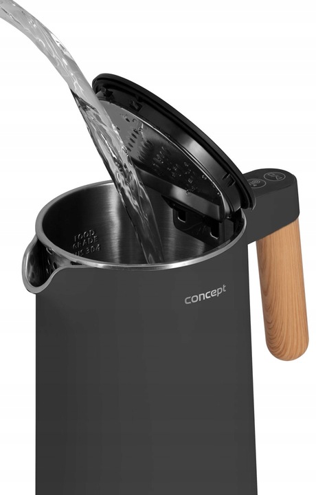 Czajnik elektryczny double wall 1,5 l antracyt Salt & Pepper RK3302