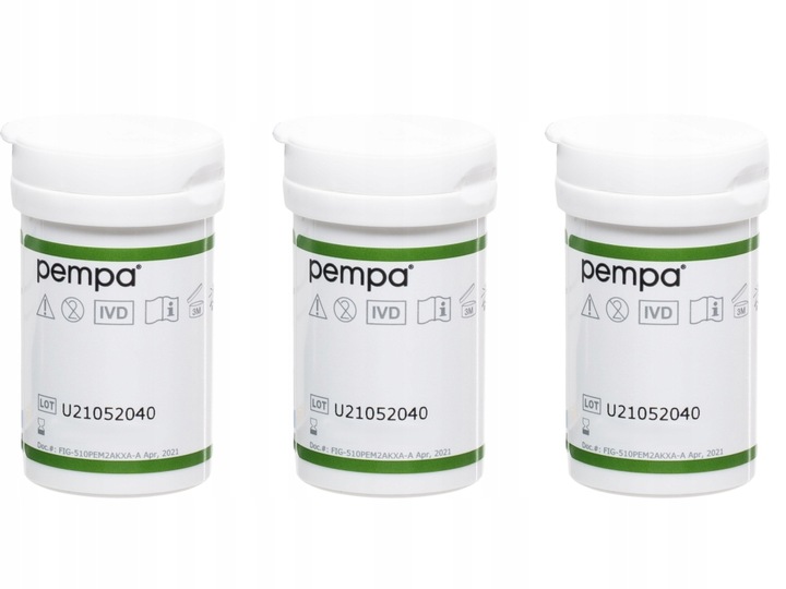 PASKI DO KONTROLI KWASU MOCZOWEGO PEMPA DO URZĄDZENIA 3W1 - 30szt