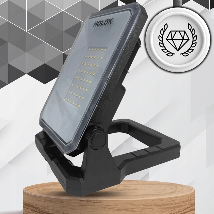 LAMPA ROBOCZA HALOGEN LED DO DEWALT Z USB 6500K PRZENOŚNA BUDOWLANA