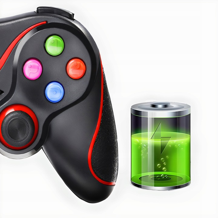 BEZPRZEWODOWY GAMEPAD PAD DO TELEFONU ANDROID PC iOS KONTROLER Z UCHWYTEM