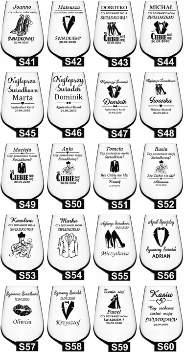 KIELISZEK do wina z grawerem na DZIEŃ KOBIET URODZINY kieliszek XXL