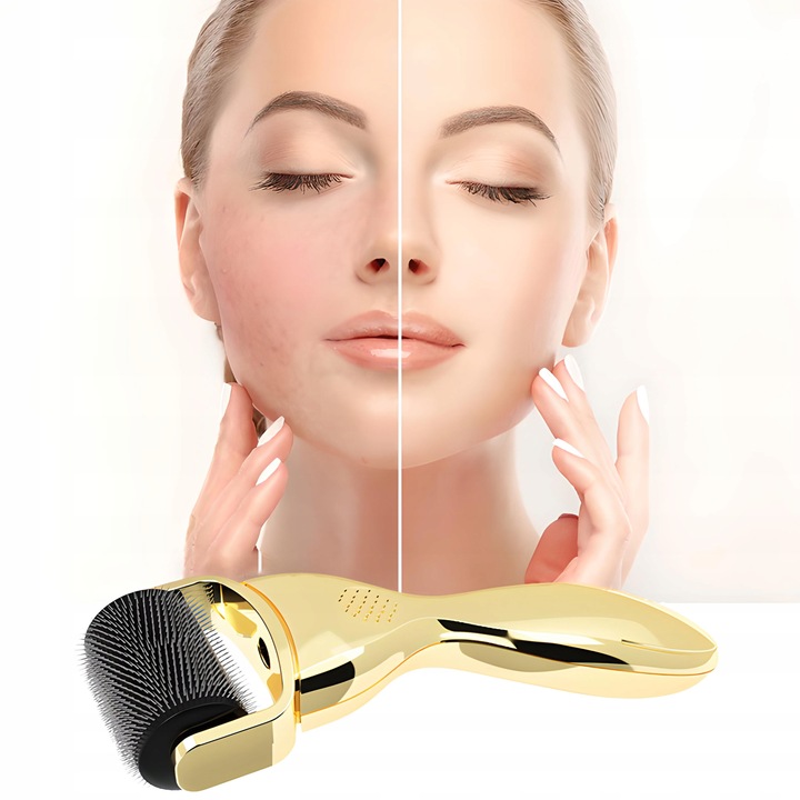 DERMA ROLLER 0.5/1/1.5mm 3W1 DERMAROLLER TYTAN MEZOTERAPIA IGŁOWA DO TWARZY