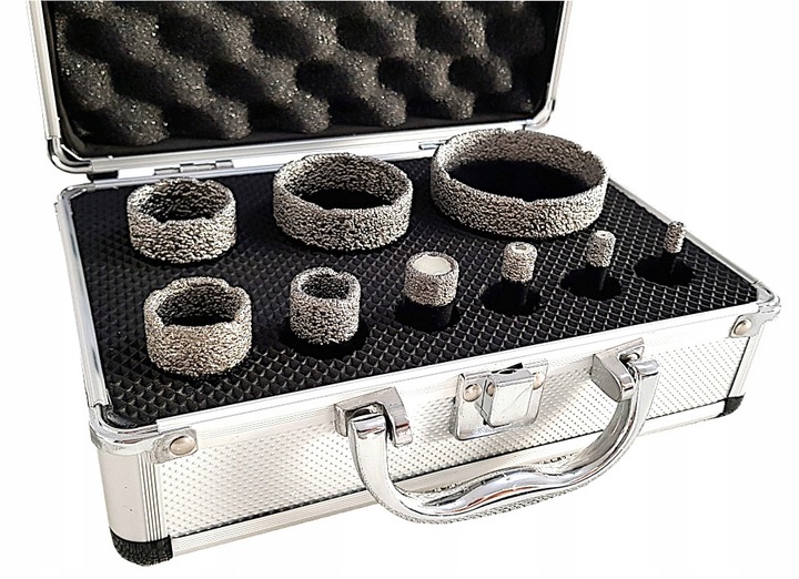 OTWORNICE DIAMENTOWE KORONKI DO GRESU PŁYTEK SPIEKÓW PROFI XBLACK