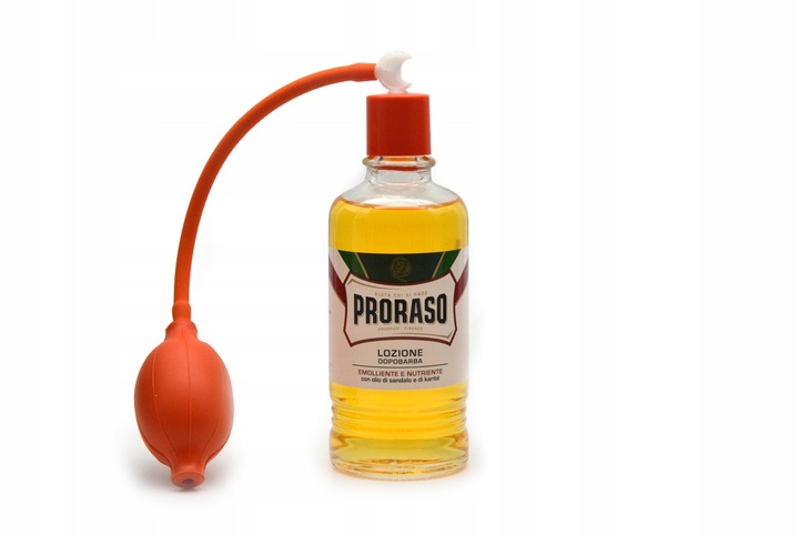 Zestaw PRORASO woda po goleniu CZERWONA 400+Pompka