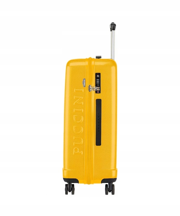 Walizka Średnia Podróżna Na Kółkach Policarbon PUCCINI Żółta PC029B 6C