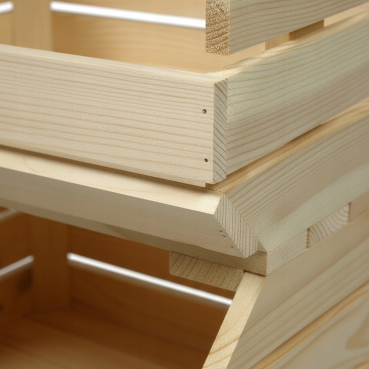 Wózek na WARZYWA OWOCE na KÓŁKACH Regał MODUŁOWY Pojemnik Drewniany