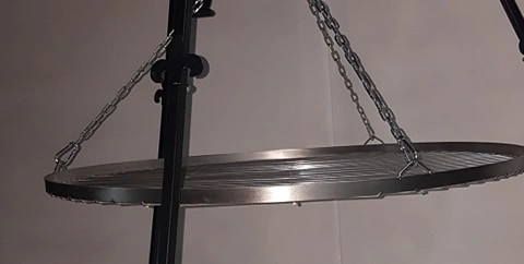 ruszt okrągły do grilla wiszący 80cm 2x WZMACNIANY