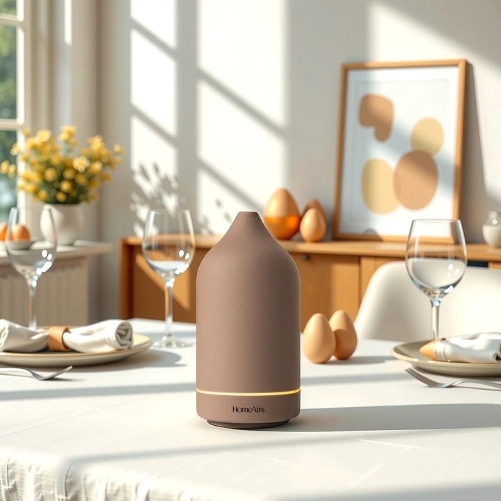 Dyfuzor Zapachowy Ceramiczny Aromaterapia CICHY Lampka Led 7 barw