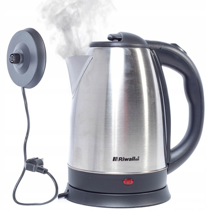 CZAJNIK ELEKTRYCZNY BEZPRZEWODOWY METALOWY OBROTOWY 1.8L FAST RIWALL