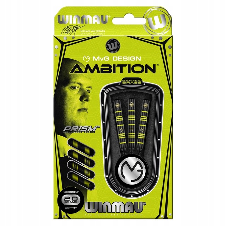LOTKI RZUTKI DART WINMAU MVG AMBITION SOFT 20G
