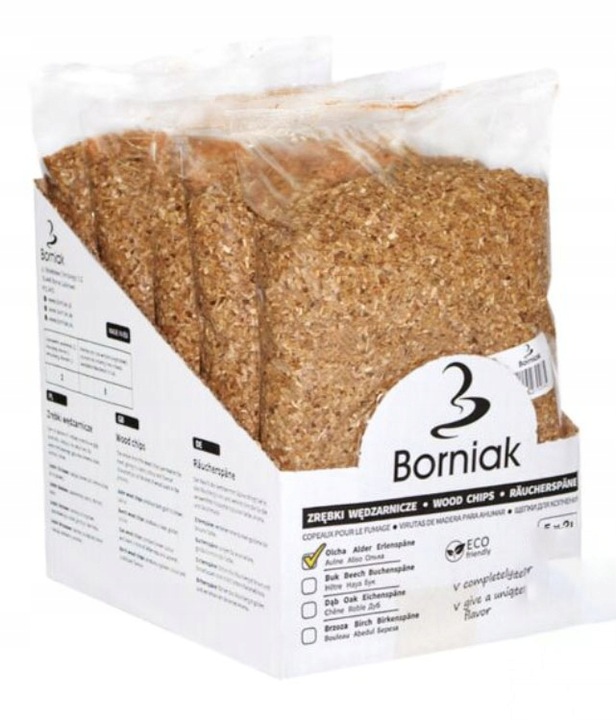 Zrębki Wędzarnicze Borniak 10 L do wędzenia OLCHA