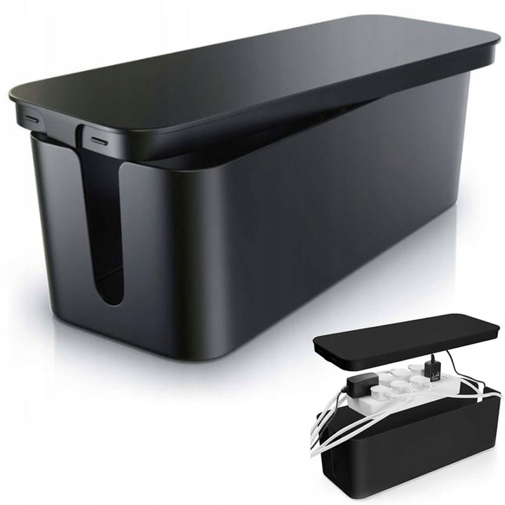 POJEMNIK ORGANIZER NA KABLE PUDEŁKO LISTWY KABLI S