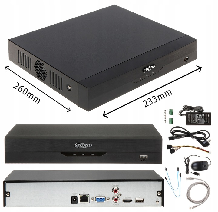 Top Zestaw monitoringu do dużego Domu IP 8 Inteligentnych Kamer Dahua 8MPx