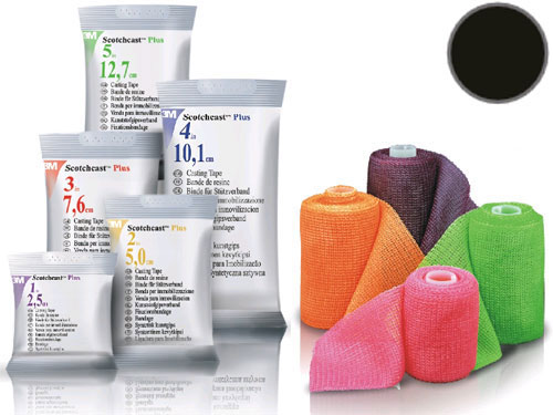 3M Scotchcast - lekki gips 10,1cmx3,6m - czarny