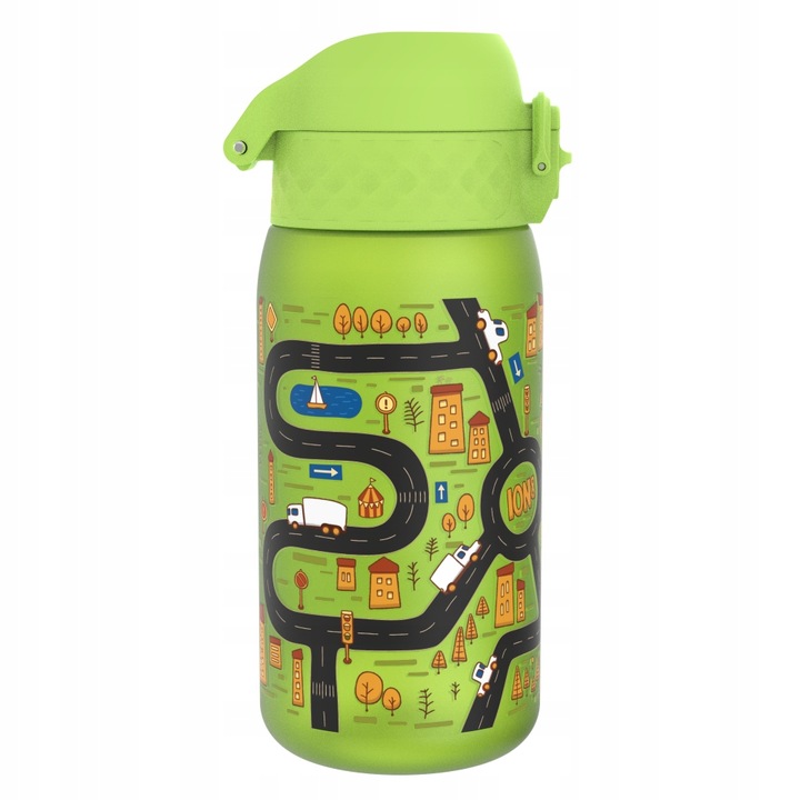 BUTELKA BIDON NA WODĘ ZIELONY AUTKA AUTA SAMOCHODY POJAZDY ION8 0,35 l