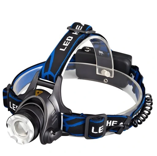 LATARKA CZOŁOWA LED ZOOM XML-T6 CREE LAMPKA CZOŁÓWKA ŁADOWARKA + AKUMULATOR