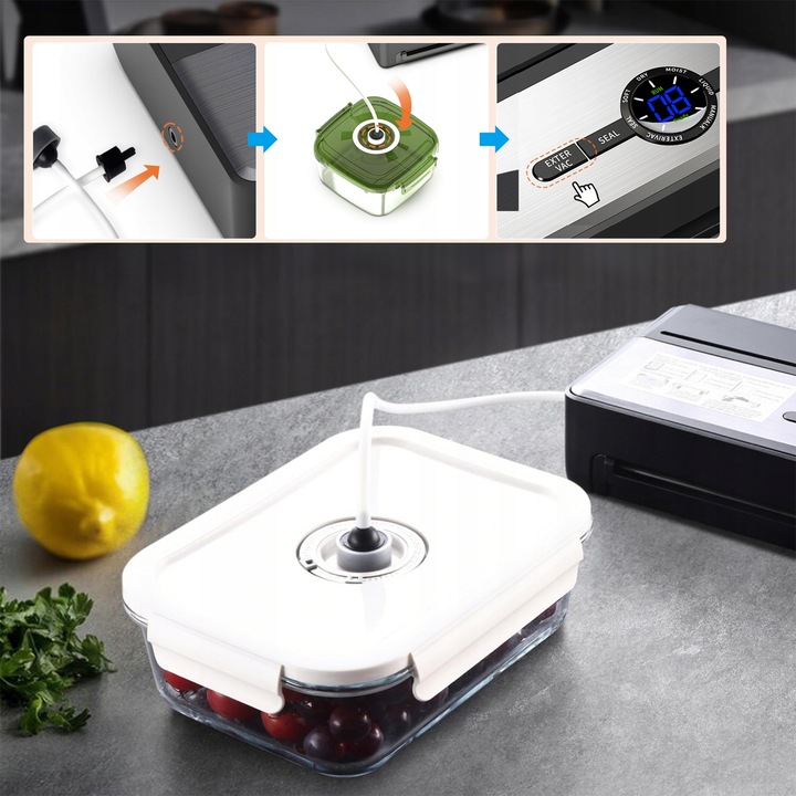 ZGRZEWARKA PRÓŻNIOWA PAKOWARKA DO ŻYWNOŚCI AUTOMATYCZNA+WORKI i FOLIA