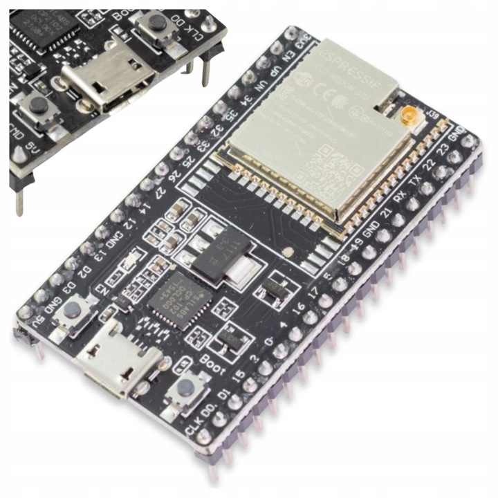 ESP32 ESP-WROOM-32U WiFi Bluetooth NodeMCU DevKitC płytka IoT U.FL