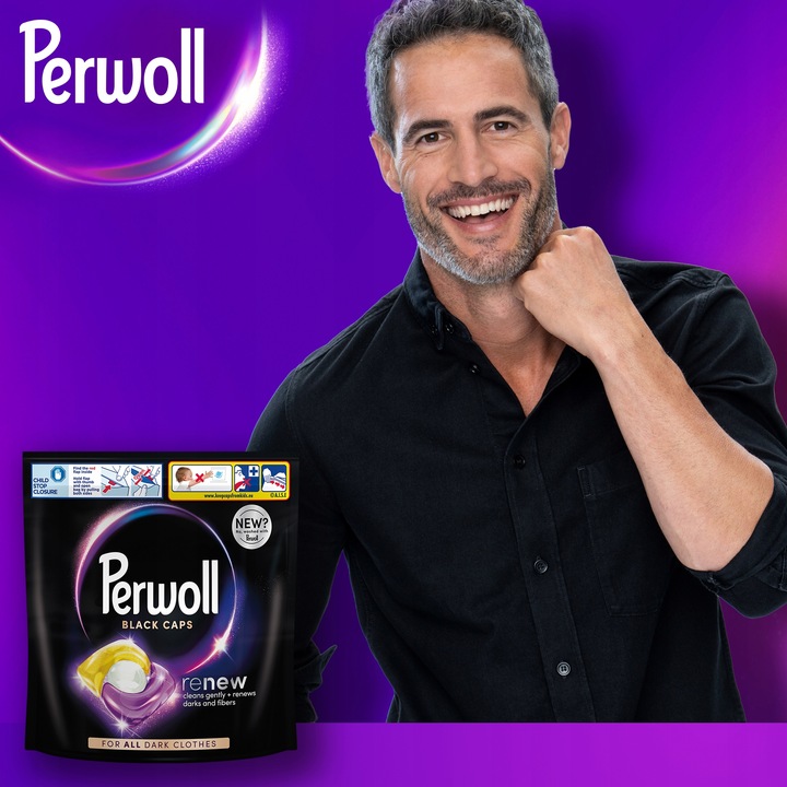 Perwoll Renew Black Caps Kapsułki do prania czarnego 35szt.