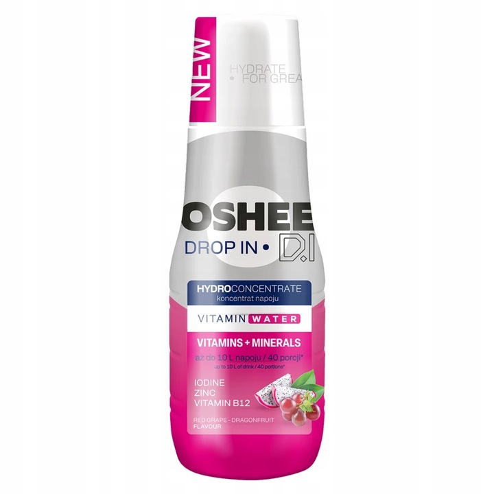 Syropy OSHEE Zestaw: Smoczy Owoc + OSHEE ZERO Grapefruit Koncentraty