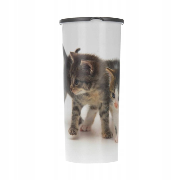 Pojemnik na suchą karmę dla Kota Psa Królika 4L DUŻY Puszka Plastik 25cm