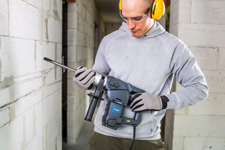 MŁOTOWIERTARKA UDAROWA SDS+ WIERTARKA MŁOT UDAROWY MOCNY ZESTAW WUBER