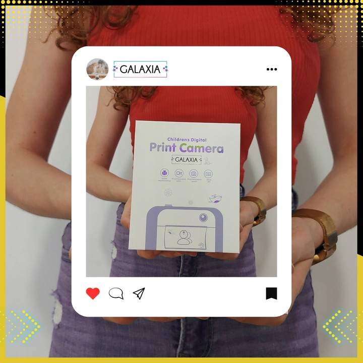 MINI DRUKARKA DRUKUŚ TERMICZNA APARAT NATYCHMIASTOWY DLA DZIECI i 11 ROLEK