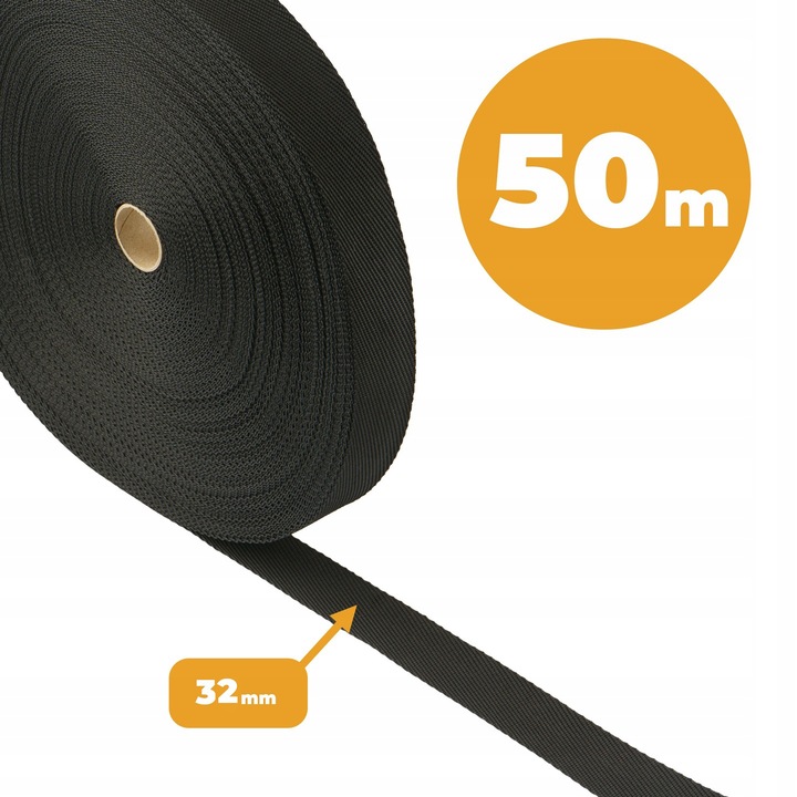 TAŚMA DO MOCOWANIA ROŚLIN DRZEW KRZEWÓW BARDZO MOCNA 32mm DŁUGA 50M