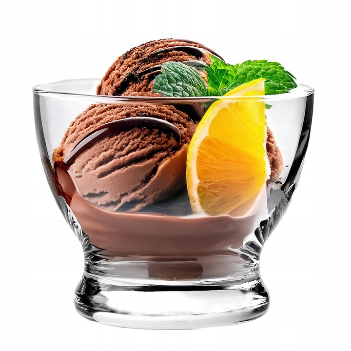 Pucharki do deserów lodów Pure KROSNO 6szt na przekąski, oliwki,