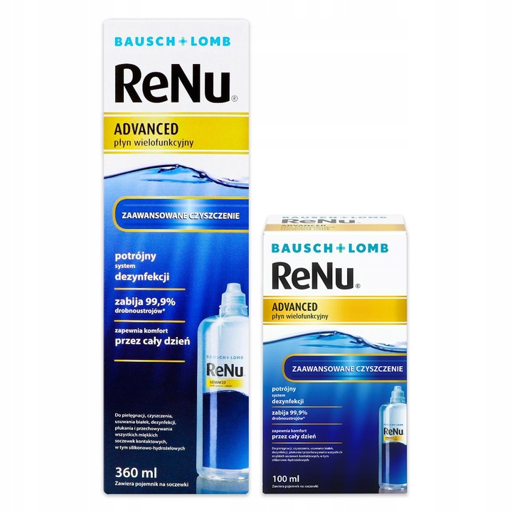Płyn do soczewek kontaktowych Bausch&Lomb ReNu Advanced, 360 ml