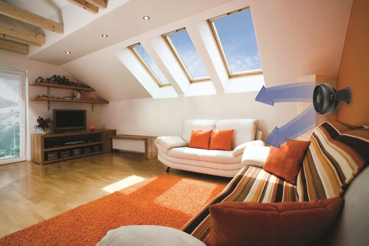 WENTYLATOR WIATRAK PODŁOGOWY CICHY MOCNY TURBOFAN HONEYWELL WYDAJNY 740m3/h