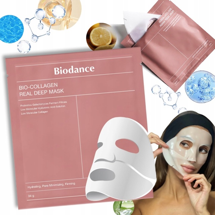Nawilżająca Maska w Płachcie KOlagen Biodance Bio Collagen Mask 4