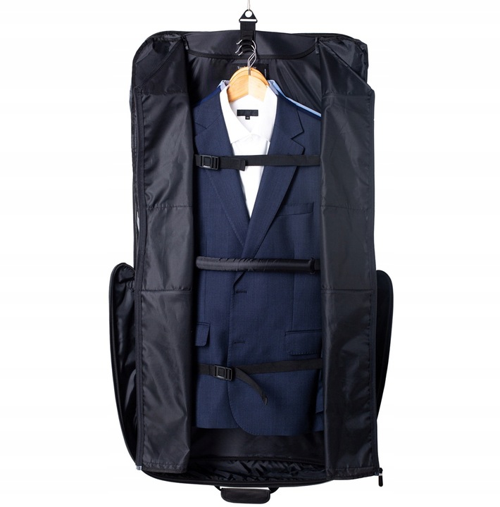 Solidna TORBA męska podróżna POKROWIEC na garnitur Hugh Butler Alfred