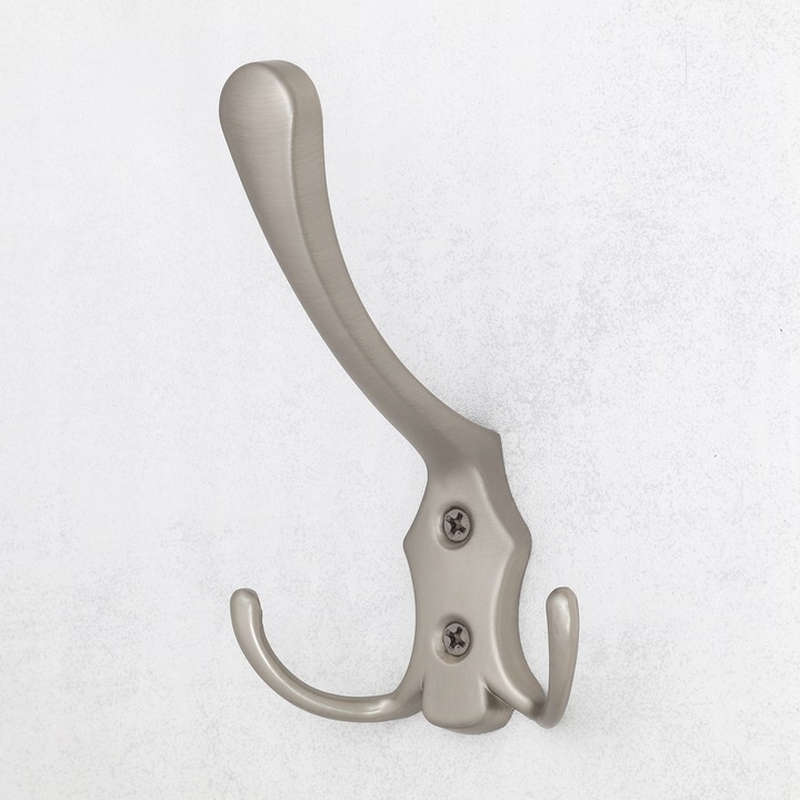 5x HACZYK NA UBRANIA WIESZAK NA UBRANIA ŚCIENNY WIESZAK MEBLOWY 3 HAKI