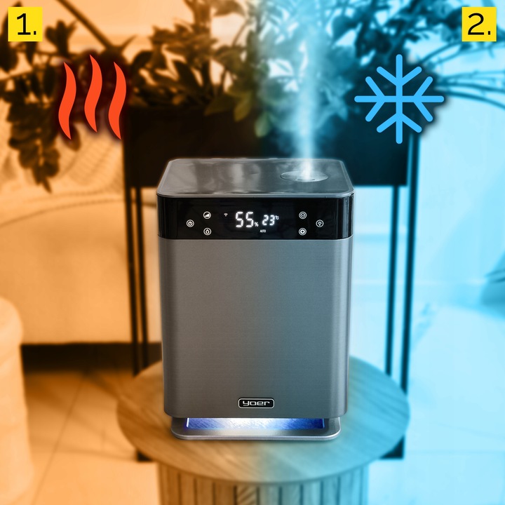 5w1 Nawilżacz powietrza Oczyszcza Jonizator Yoer AUTOMATYCZNY +Aromaterapia