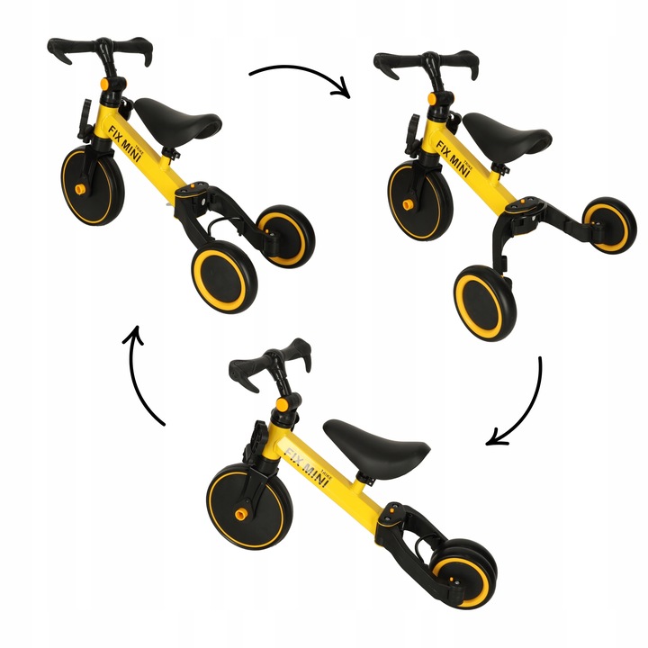 ROWEREK BIEGOWY TRÓJKOŁOWY 3W1 ROWER Z PEDAŁAMI JEŹDZIK DLA DZIECI LEKKI