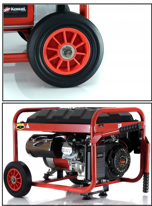 PROFESJONALNY AGREGAT PRĄDOTWÓRCZY 5,2kW KOŁA AVR+ MIEDZIANY STOJAN