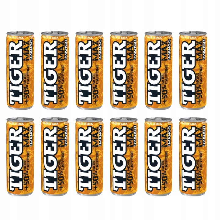 Napój energetyzujący Tiger Win Mango 12 x 250 ml