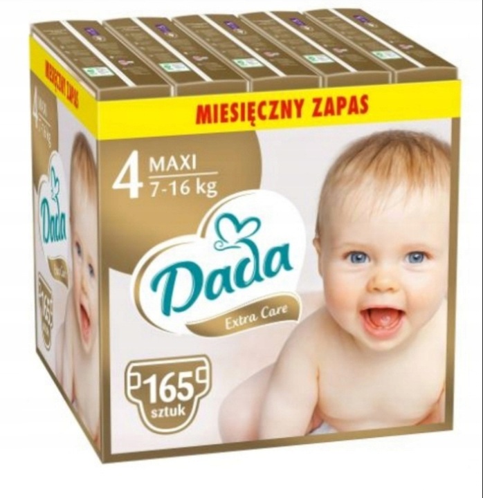 Pieluchy Dada 4 Pieluszki ExtraCare Pampersy 7-16kg 165 szt