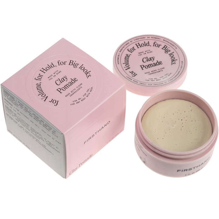 Firsthand Matowa Glinka Pomada do włosów MOCNY chwyt Clay Pomade Pasta 88ml