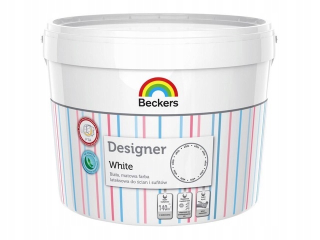 FARBA DO ŚCIAN Beckers Designer White 5L biała