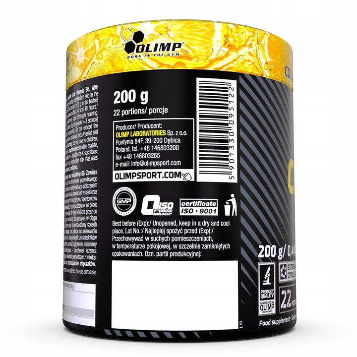 Olimp Citrulline Malate 200g Cooling Sour Lemonade